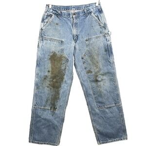 Vintage Carhartt B73 Double Knee Jeans Men's 34x29* Baggy Logger Workwear Skate